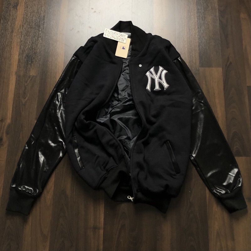 JAKET BOMBER VARSITY NEW YORK NEW ERA HIGH QUALITY CASUAL HYPE FASHION PRIA