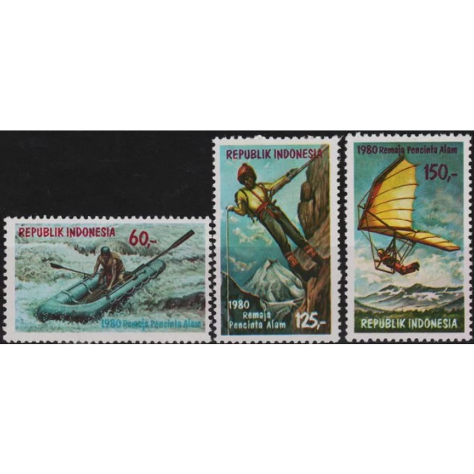 

Perangko Filateli A2-96 Indonesia MNH 3v 21.03.1980 Nature Loving Youth