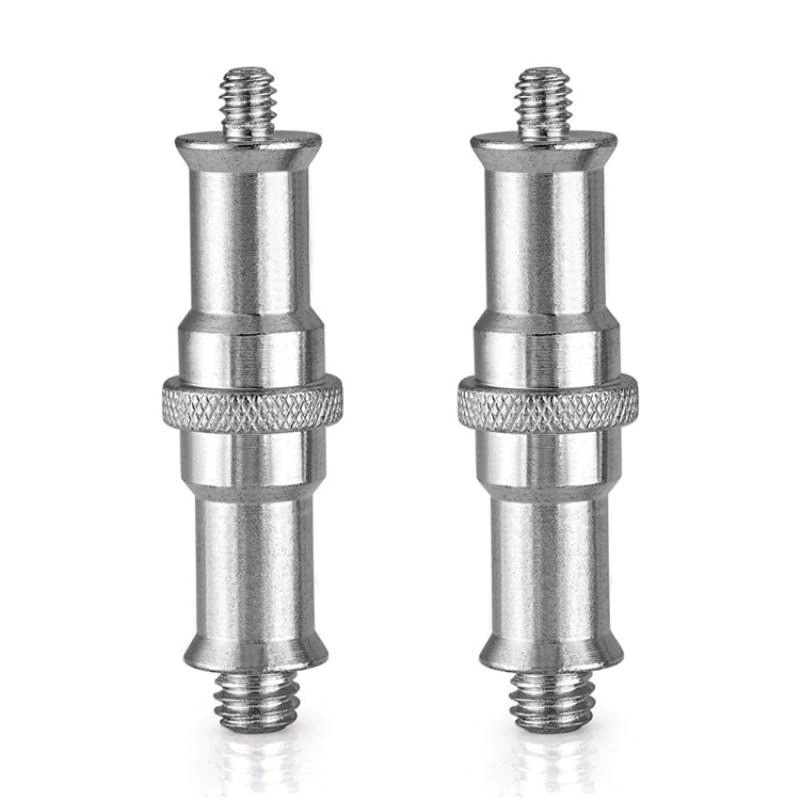 Spigot Stud 1/4 Male to 3.8 Male Thread Adapter - RV82 - Silver