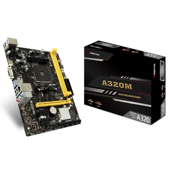 MOTHERBOARD A320M BIOSTAR DDR4 SOCKET AM4 SUPPORT AMD RYZEN