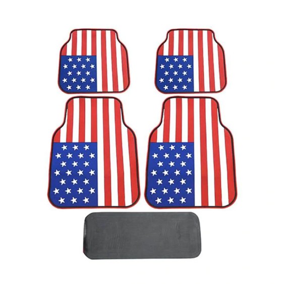 Vanca Motor - Motor Motif Bendera US Amerika Karpet Mobil for Toyota Cygnus [5 Pcs]
