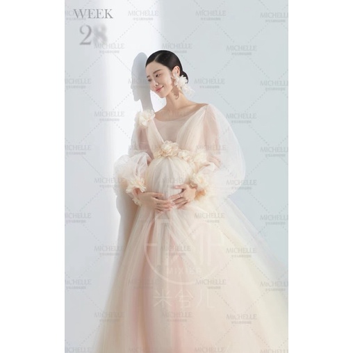 NEW Ready-to-wear 03 Maternity Gown for Photoshoot Dress Gaun Baju Bumil Ibu Hamil