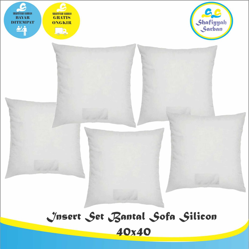 Shafiyyah.sarban Insert set 5 Buah Bantal Silicon 40x40