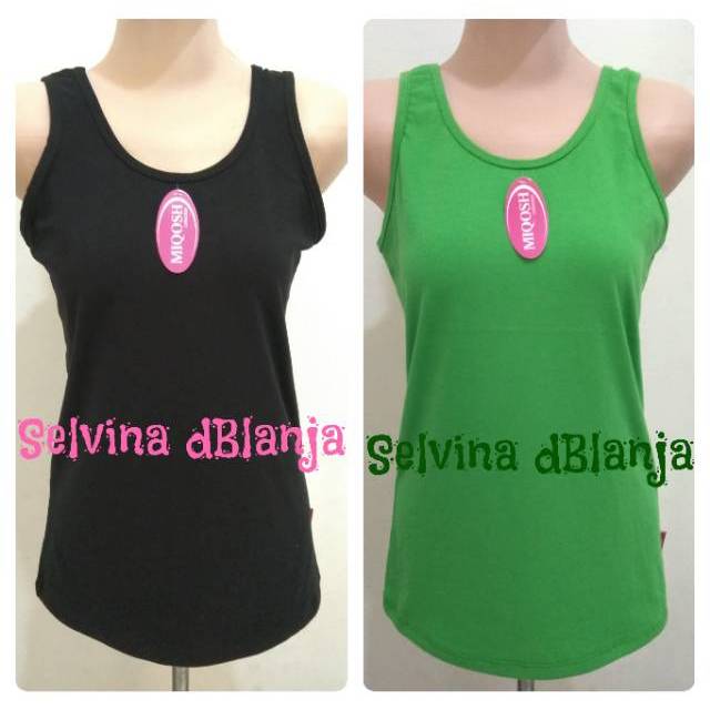 Tanktop Wanita Katun Spandex High Quality Singlet Tanktop