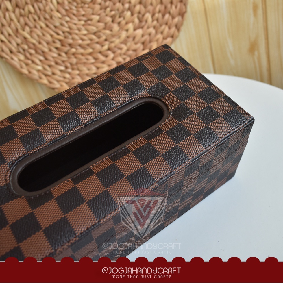 TISSUE BOX Tempat Tisu Kulit Oscar Premium Mobil Rumah Kantor Motif