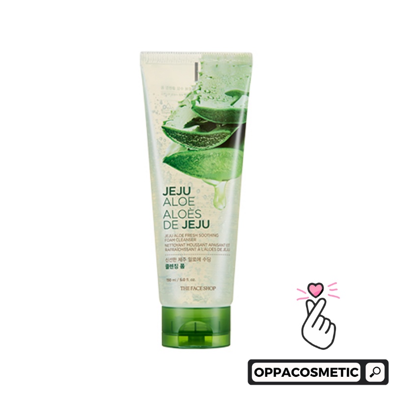 The Face Shop Jeju Aloe Fresh Soothing Foam Cleanser 150ml | 300ml