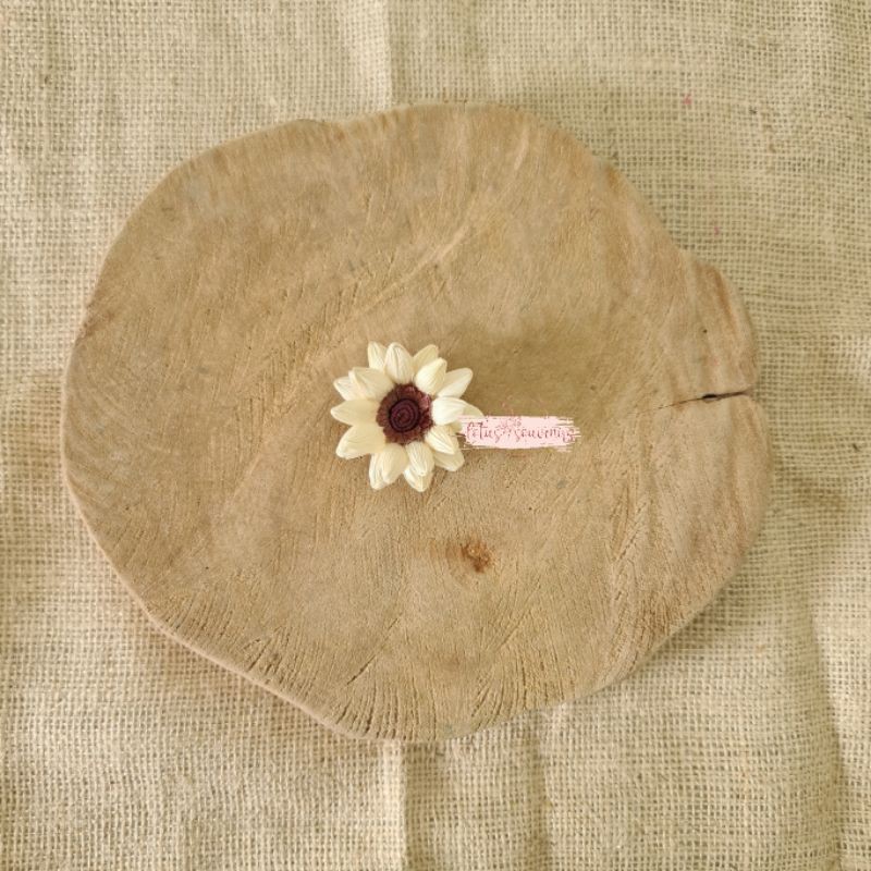 Bunga klobot matahari | Bunga klobot jagung | Bunga artificial | bunga klobot | Bunga mahar-Putih kecil