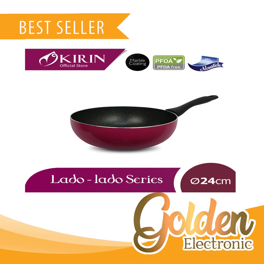 KIRIN DEEP (WOK) FRY PAN 24cm LADO-LADO SERIES