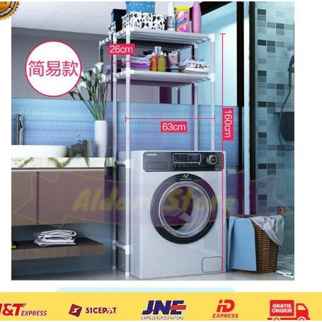 rak mesin cuci organizer 2 susun penyimpanan sabun detergen - RM006 