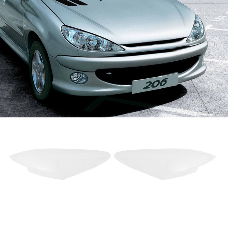 Cover Lensa Lampu Depan Mobil Pengganti Untuk Peugeot 206 2004-2008