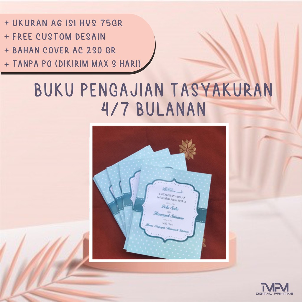 

BUKU TASYAKURAN PENGAJIAN 4/7 BULANAN KEHAMILAN
