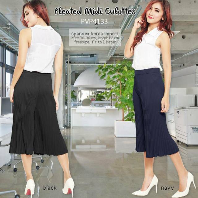 KULOT PENDEK PLISKET MAYUNG_BAHAN HYGET SUPER/ KULOT PENDEK WANITA