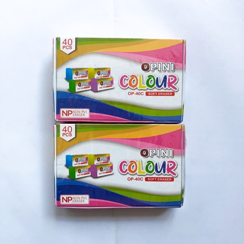 (1 Pack / 40 Pcs) Penghapus OPINI / Setip Murah Warna isi 40 Pcs