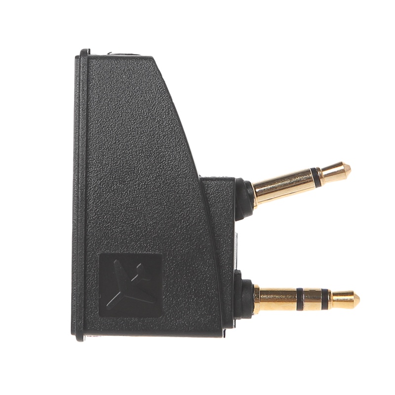 Bt Flight Headphone Adapter Colokan Mono Universal 3.5 Ke Colokan 2x3.5 Untuk QC45 QC35 QC3