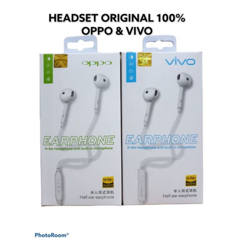 HF HEADSET OPPO RENO 4 &amp; VIVO XB-80 ORIGINAL 100% PACKING IMPORTT