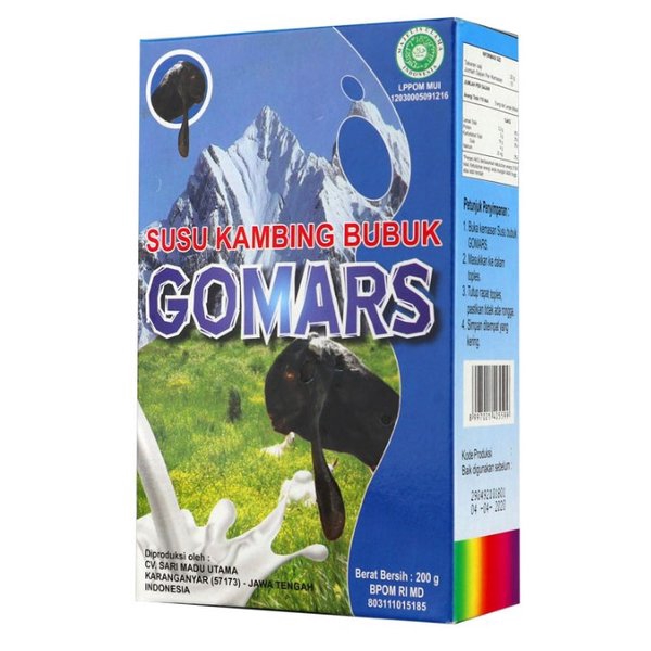 

Susu Kambing Etawa GOMARS Pengganti Susu Formula Bubuk 200gr