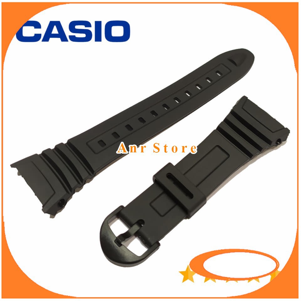 Tali Jam Tangan Casio W96H W-96H W 96 H Buckle Hitam OEM