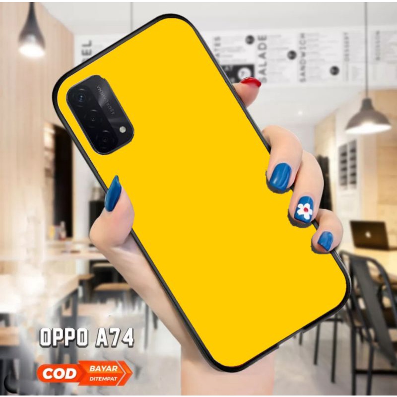 Ax Case Custom Oppo A52 A54 A74 A92 A95  Warna Polos Premium Quality Casing Hardcase custom semua ti