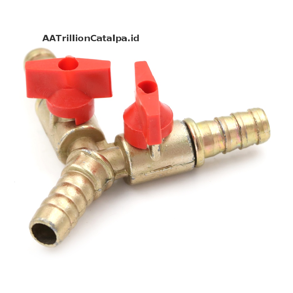 (AATrillionCatalpa) Katup 3 Arah Bentuk Y Bahan Kuningan Ukuran 3 / 8 &quot;10mm