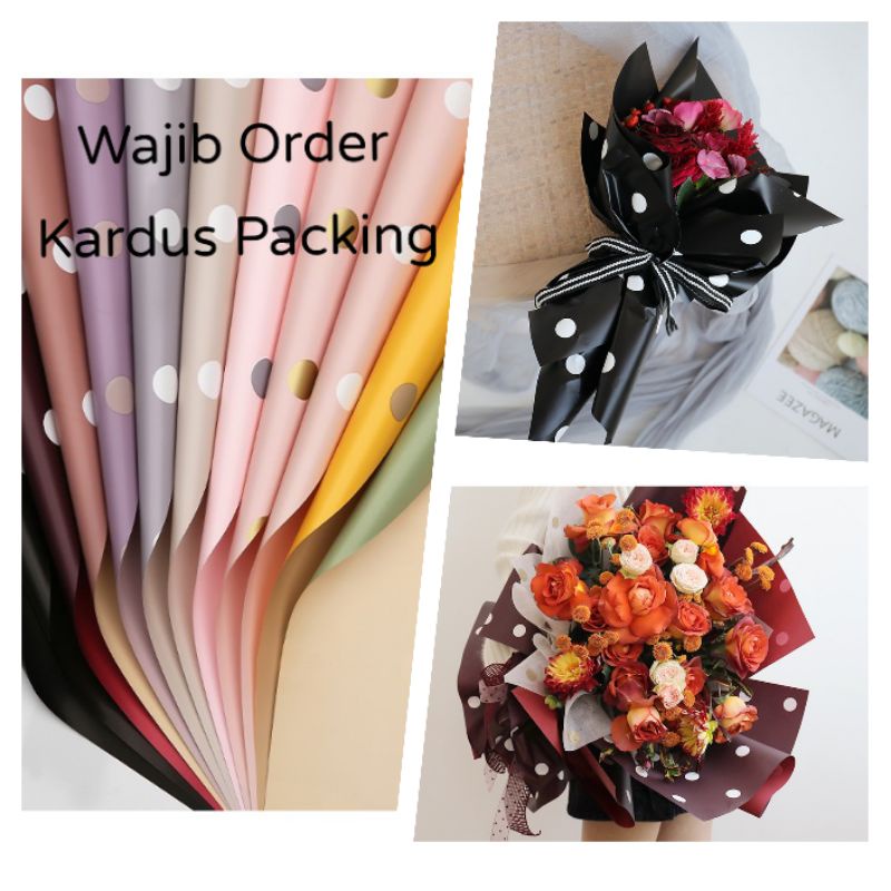 

Kertas Cellophane POLKA BESAR flower wrapping