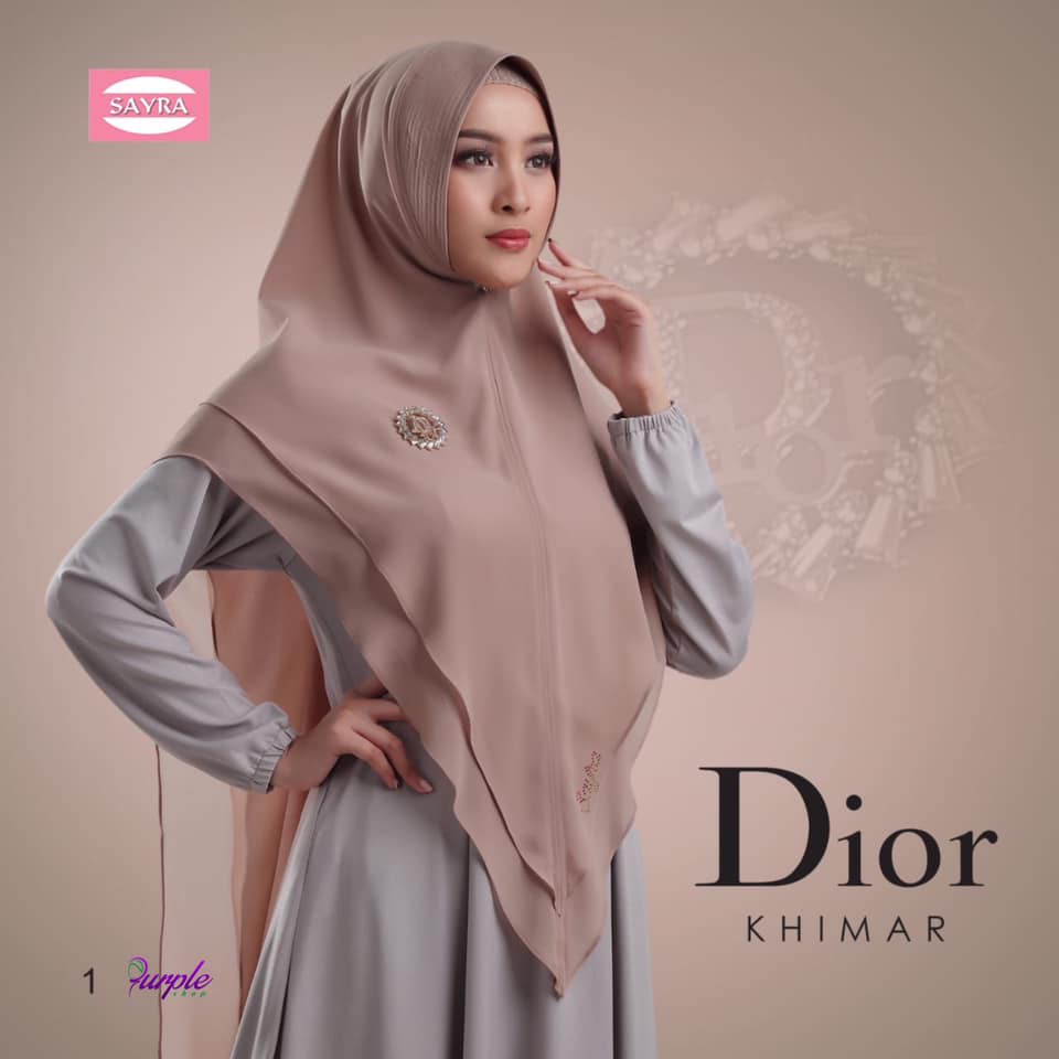 Khimar Syar'i Dior By SAYRA Hijab