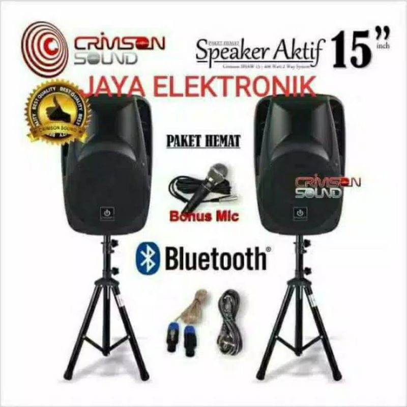 paket karaoke show 15 original speaker 15 inch aktif pasif