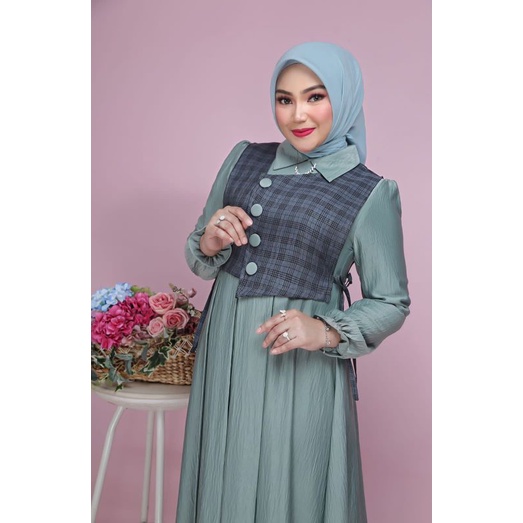 Mariposa Dress Vol 4 Ori by Byanca Irna Galery / Gamis Syar’i / Dress Muslimah Branded / Baju Syari Terbaru / Gamis Syari Pesta / Dress Syar'i Mewah / Fashion Muslimah Branded-A