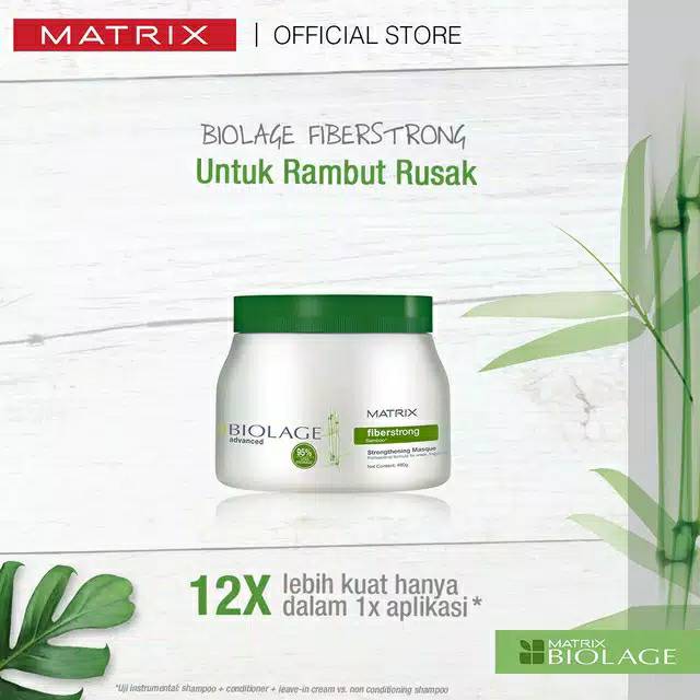 MATRIX MASKER RAMBUT Biolage Fiberstrong Mask 490 GR UNTUK RAMBUT RUSAK