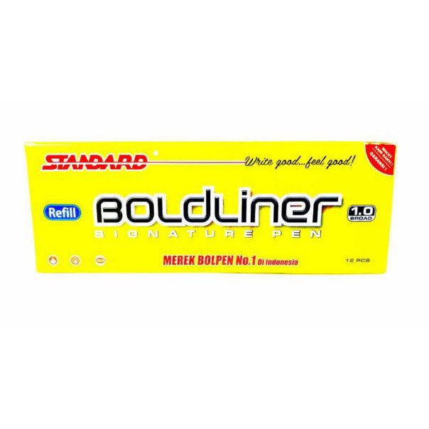 

Standard Pen BOLDLINER Refill 1.0mm 12pcs (Harga Grosir Termurah)