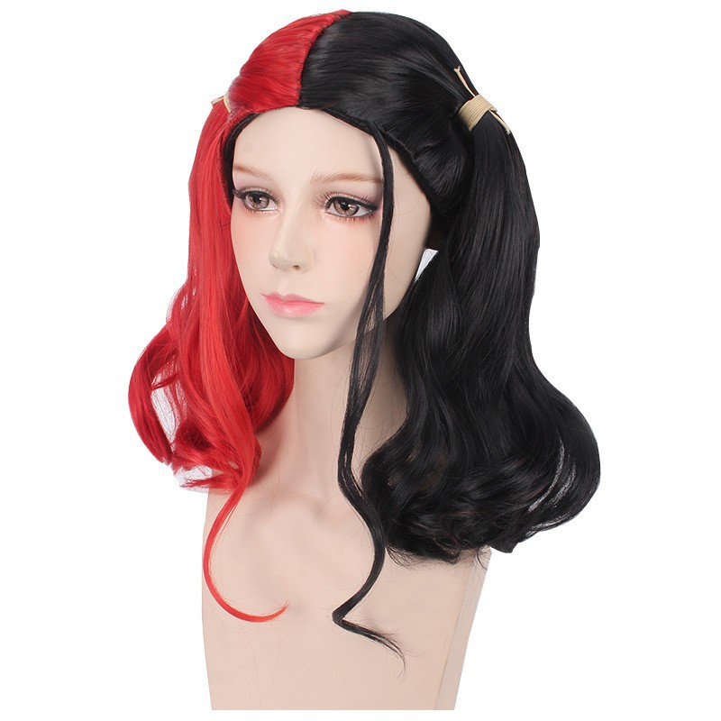 LOL-106 wig daily lolita rambut palsu cosplay harley quinn komik