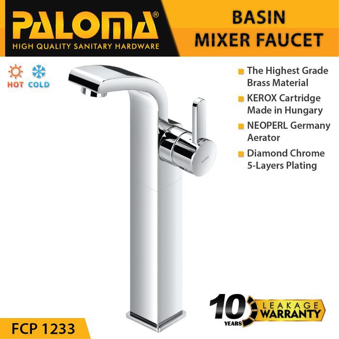 PALOMA FCP 1233 Keran Mixer Wastafel Cuci Tangan Panas Dingin Kran Air