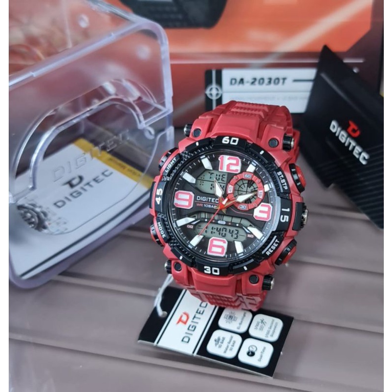 Woooww DG-2030 Original 100% Jam Tangan Pria Digitec Tahan Air