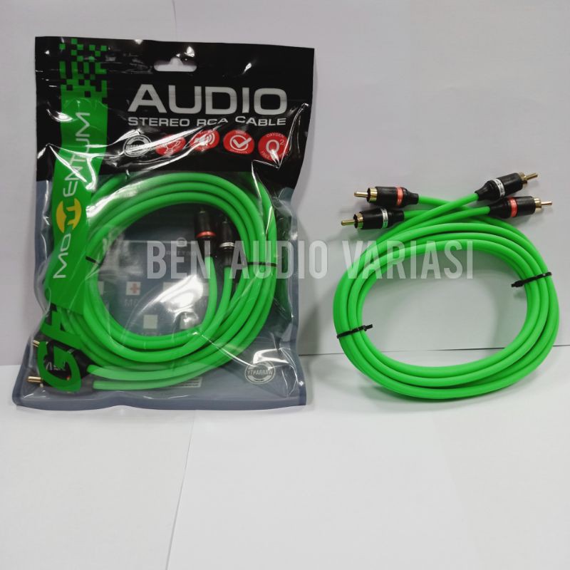 kabel rca momentum GF / Kabel RCA Momentum Hijau Cabang
