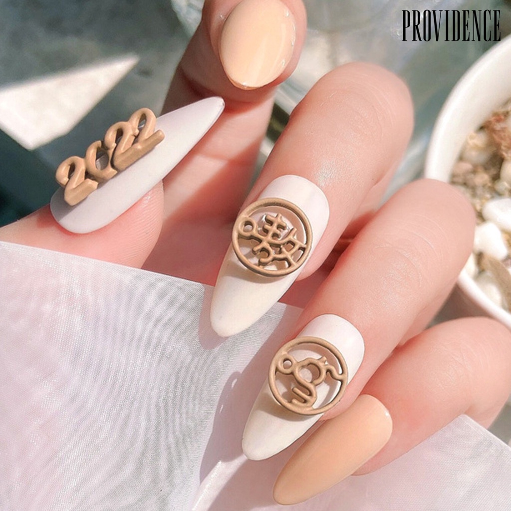 Providence 4pcs / Set Stiker Kuku 3d Motif Tahun Harimau 2022 Untuk Aksesoris Nail Art / Manicure Diy