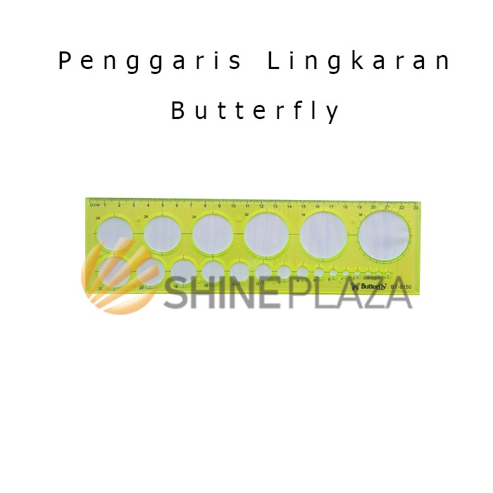 Jual Mal Lingkaran Penggaris Sablon Penggaris Lingkaran Butterfly