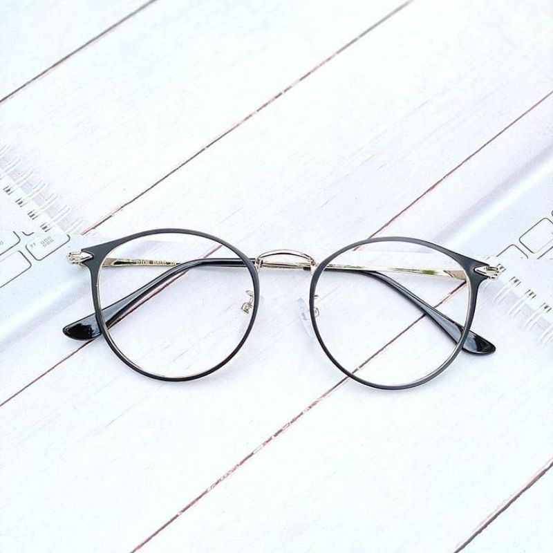 NEW KACAMATA PHOTOCROMIC 1326 WANITA PRIA TERBARU FRAME TITANIUM OPTIK FASHION VINTAGE BLUERAY