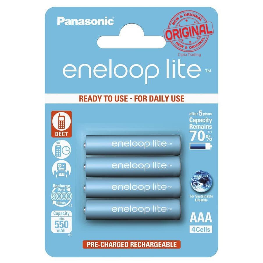 Rechargeable Batteries - Panasonic Eneloop - Eneloop Lite AAA (4Pieces
