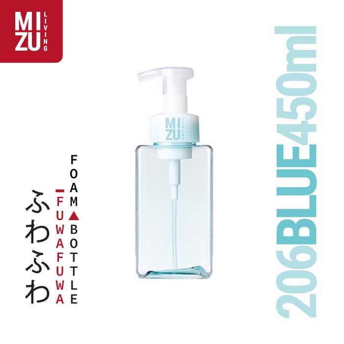 FUWAFUWA PET Refill Pump Bottle Foam Dispenser Refillable Botol Sabun Busa 250ml 450ml 650ml-450ml BLUE