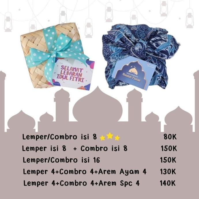 

Hampers isi 6 lemper dan 4 combro
