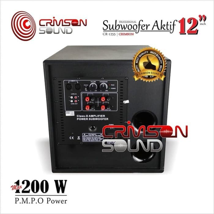 Subwoofer CRIMSON CR 1255 SUB WOOFER AKTIF 12 INCH CR1255