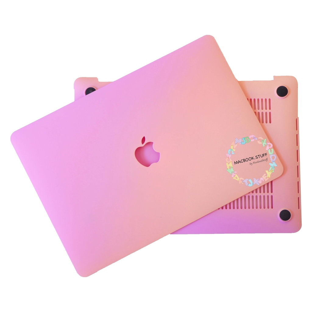 CASE MACBOOK GRADASI PASTEL LAVENDER-PINK NEW AIR PRO RETINA 11 12 13 14 15 16 INCH NON /  WITH CD ROOM / TOUCHBAR / TOUCH ID / M1 M2 2020 2021 2022