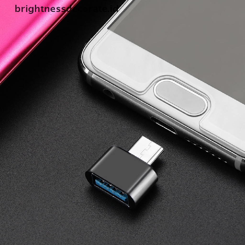 [birth] 2pcs USB Type C Male To USB 2.0 Female OTG Converter Data Adapter For Phone [ID]