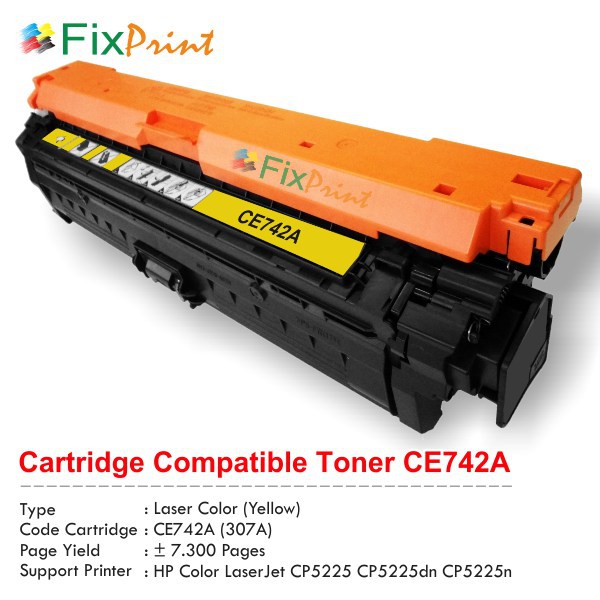 Cartridge Toner Compatible HP 307A CE740A CE741A CE742A CE743A Printer Laserjet Colour CP5225dn