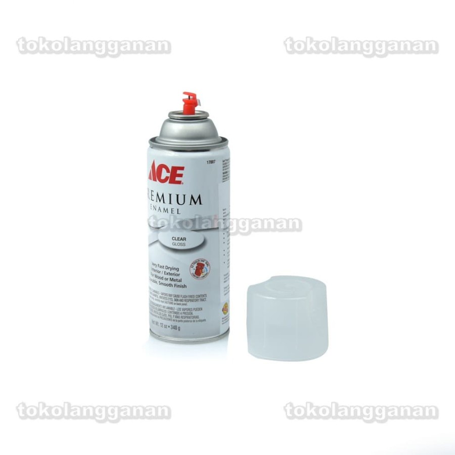 Ace Premium Enamel Cat Semprot - Transparan Glossy