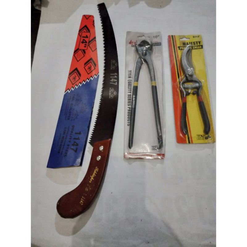 gergaji bonsai set 3 variasi gergaji lehkung