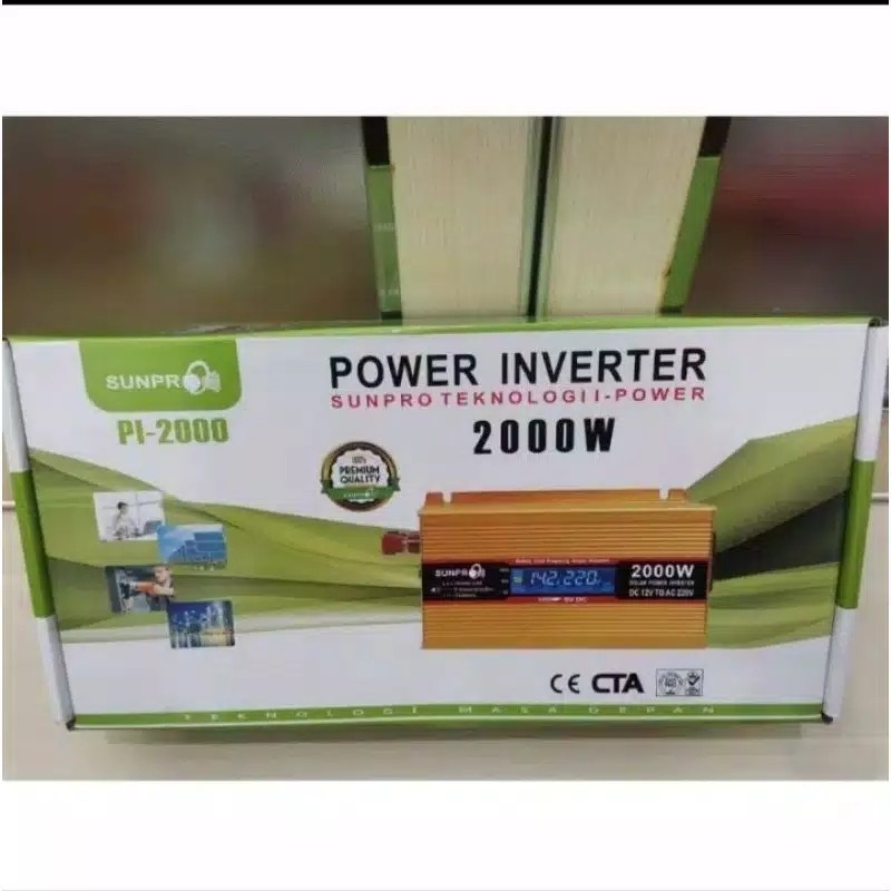 Power Inveter SUNPRO PI-2000 watt Power Inveter DC 12V TO AC 220V SUNP