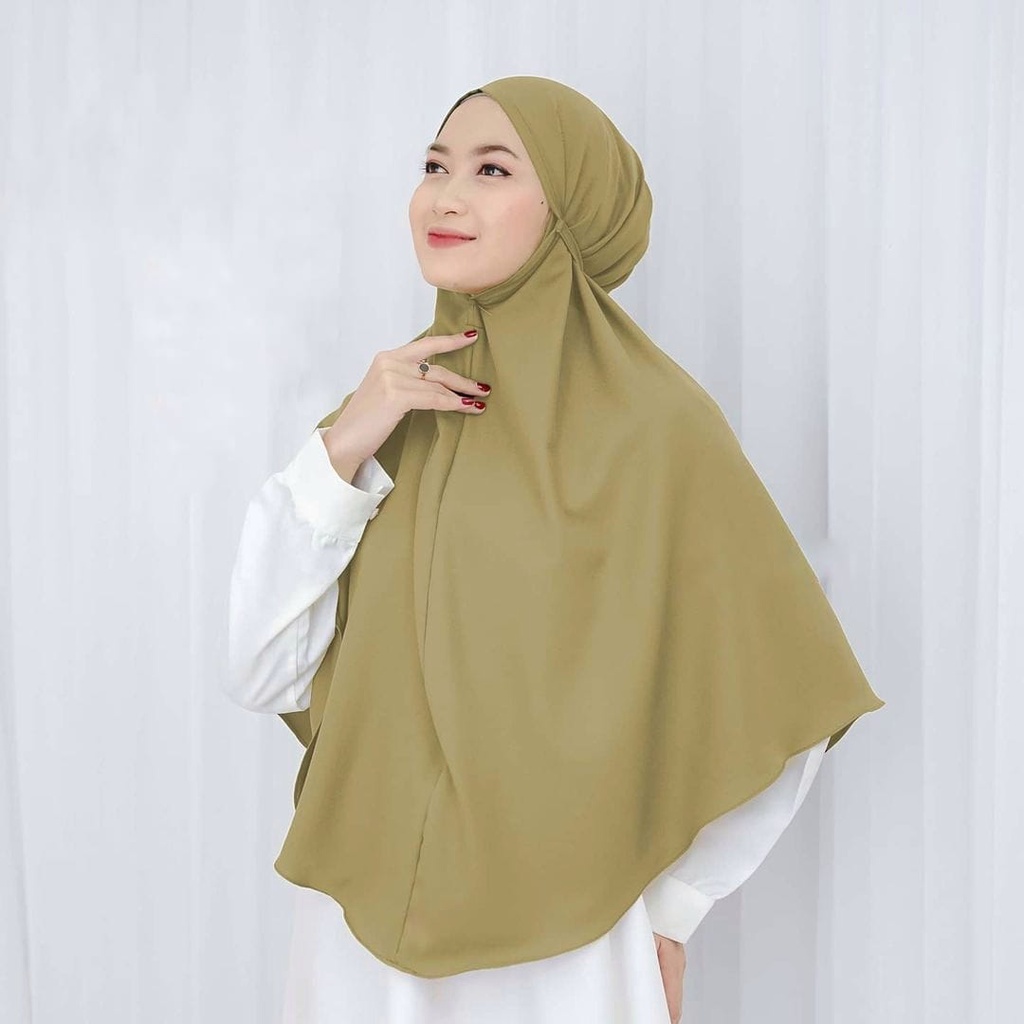 Jilbab Bergo Tali Jumbo Aisyah Jilbab Khimar Tali Jumbo