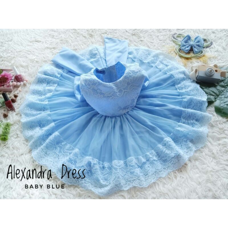 ALEXSANDRA DRESS ANAK BABY BLUE