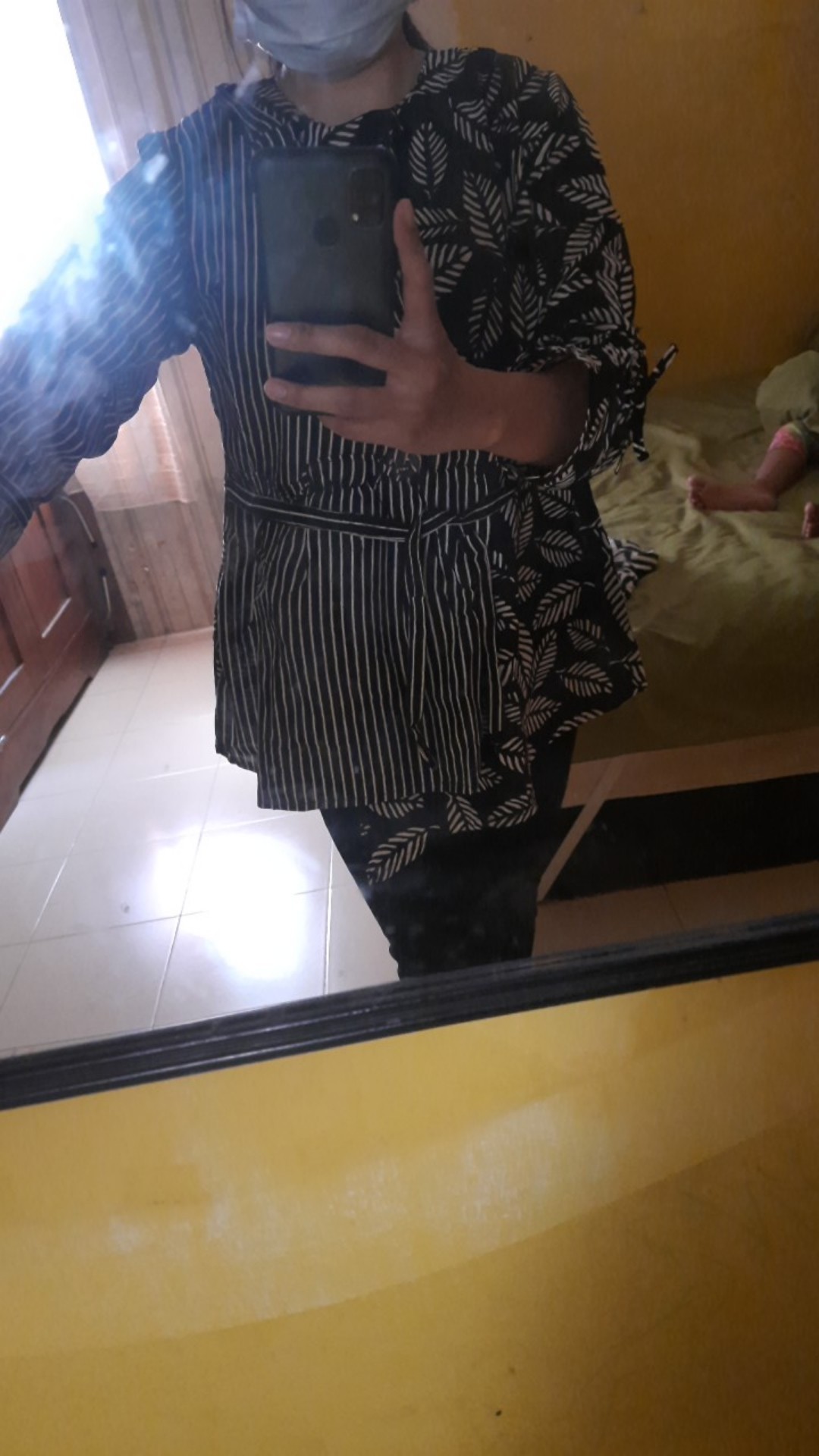 Tey-17 Batik Wanita Asj Sa Hrb026 Kenongo Kemeja Tosca Pendek