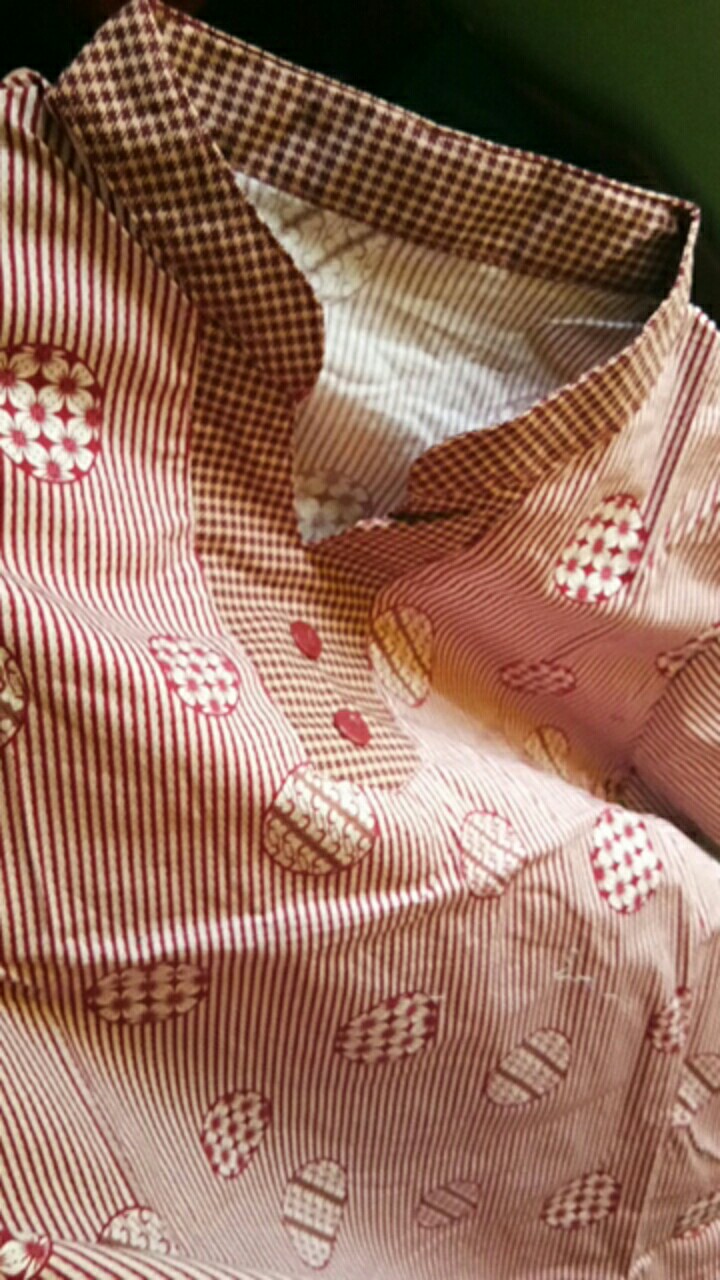 35-da Atasan Batik Wanita Katun Strecth Lengan 3/4 Untuk Kerja Kantoran Model Simple Terbaru